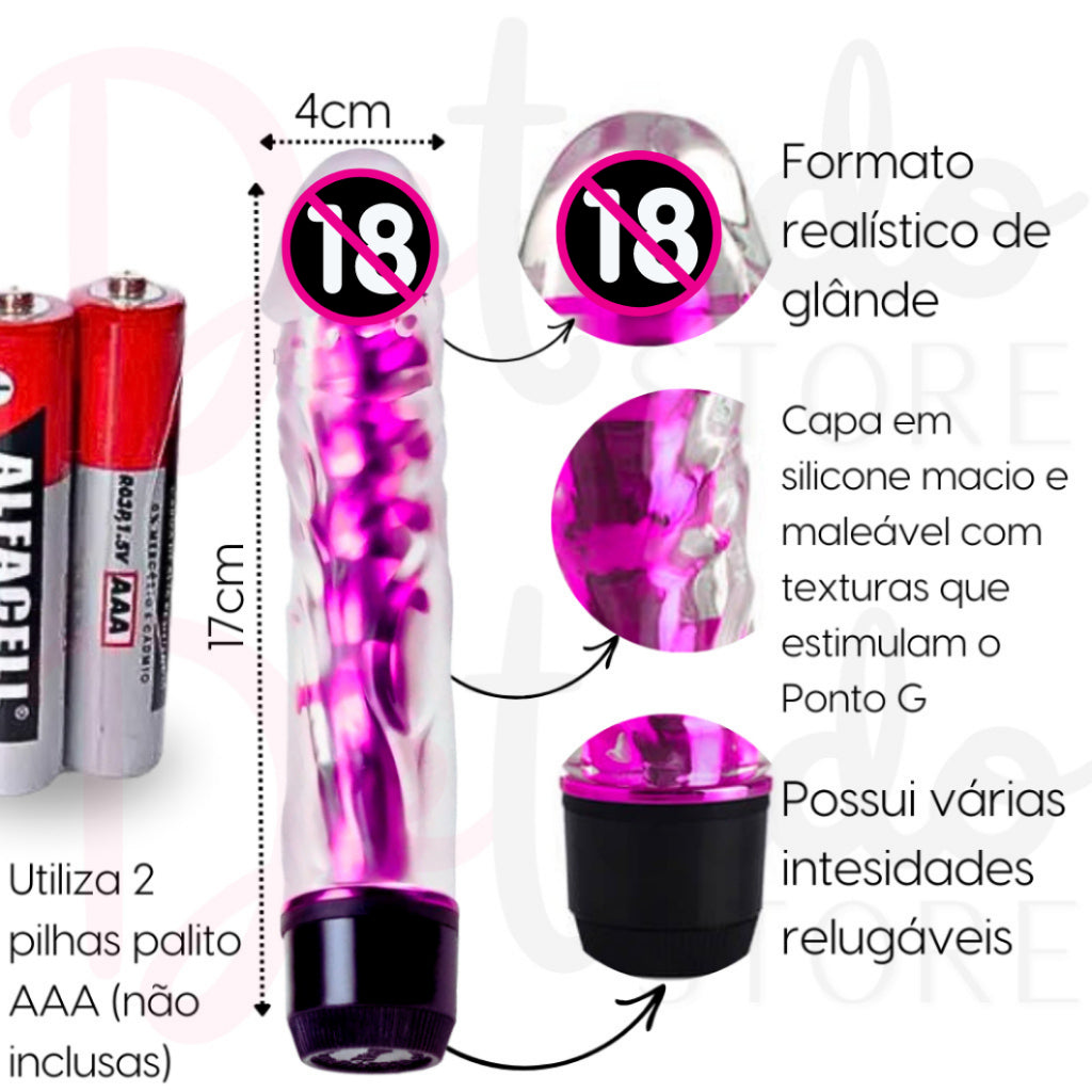 Kit 8 Itens Com Vibrador Feminino, Plug Anal, Masturbador Masculino, Anel Peniano, Algema