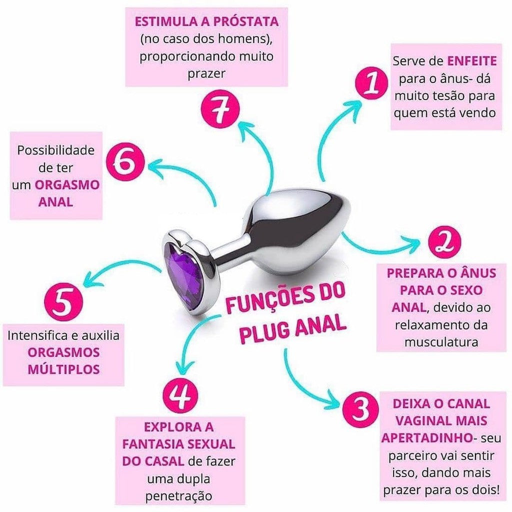 Plug Anal P Formato de Coração