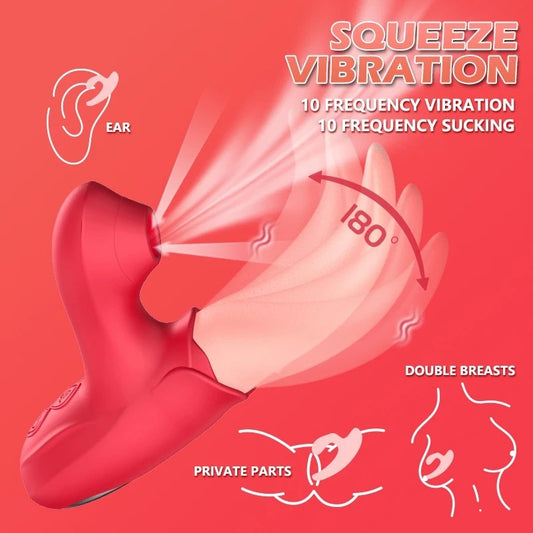 Vibrador Linguinha Saliente 3 em 1