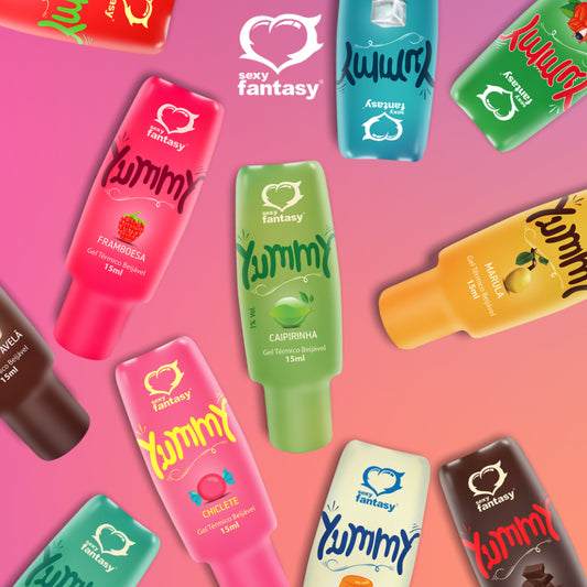 Kit Com 10 Unidades Gel Térmico Comestível Yummy 15 ml