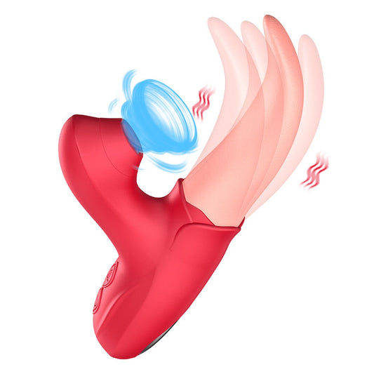 Vibrador Linguinha Saliente 3 em 1