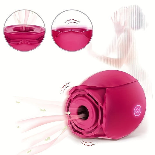 Sugador de Clitóris Rosa Recarregável
